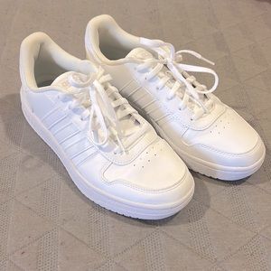 Women’s Adidas shoes; Size 9; Color: All White